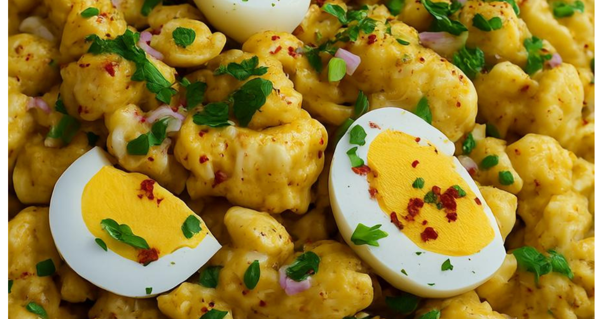 Deviled Egg Macaroni Salad