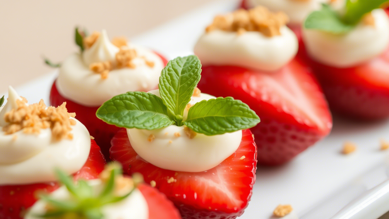 cheesecake deviled strawberries recipe