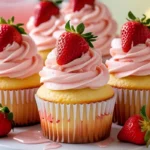 Strawberry Lemonade Cupcakes