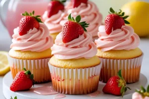 Strawberry Lemonade Cupcakes