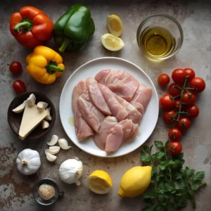 Fresh ingredients for quick family dinner recipes